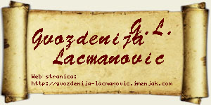 Gvozdenija Lacmanović vizit kartica